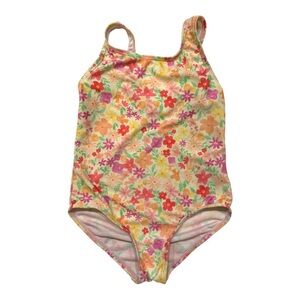 🦀Primark Floral Kids One Piece Swimsuit Multicolor 5/6 Years🦀